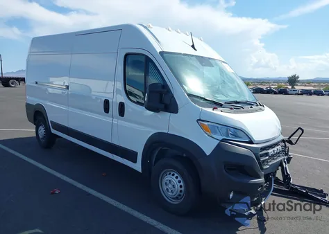 2025 Ram Promaster 2500 Tradesman High Roof 159 Wb W/Pass Seat from USA, damaged, VIN 3C6LRVDG3SE531962